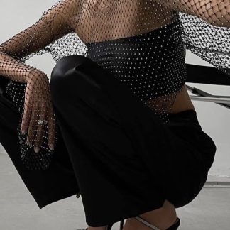 NEW IN,ΡΟΥΧΑ,Μπλούζες - Tops,Μπλούζες ,Βραδινές Μπλούζες,STRASS COLLECTION